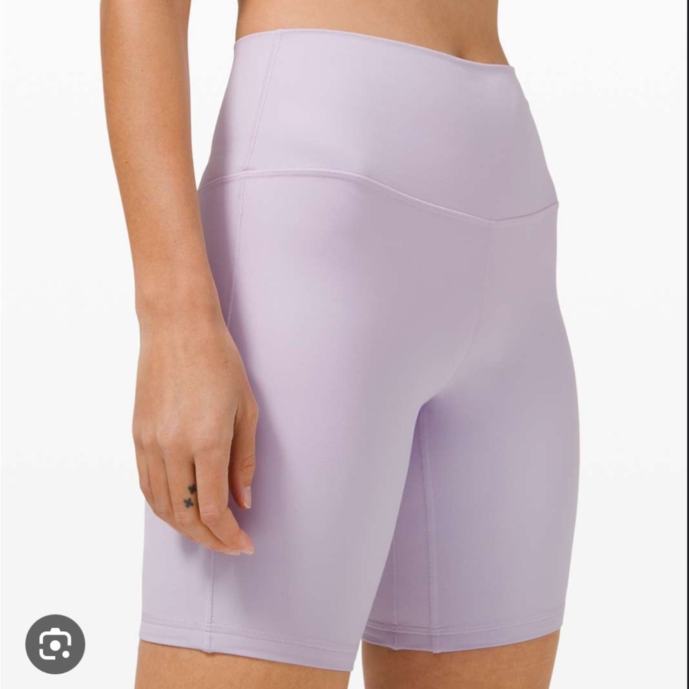 Lululemon Align High Rise Short 8" Size 6 pastel blue